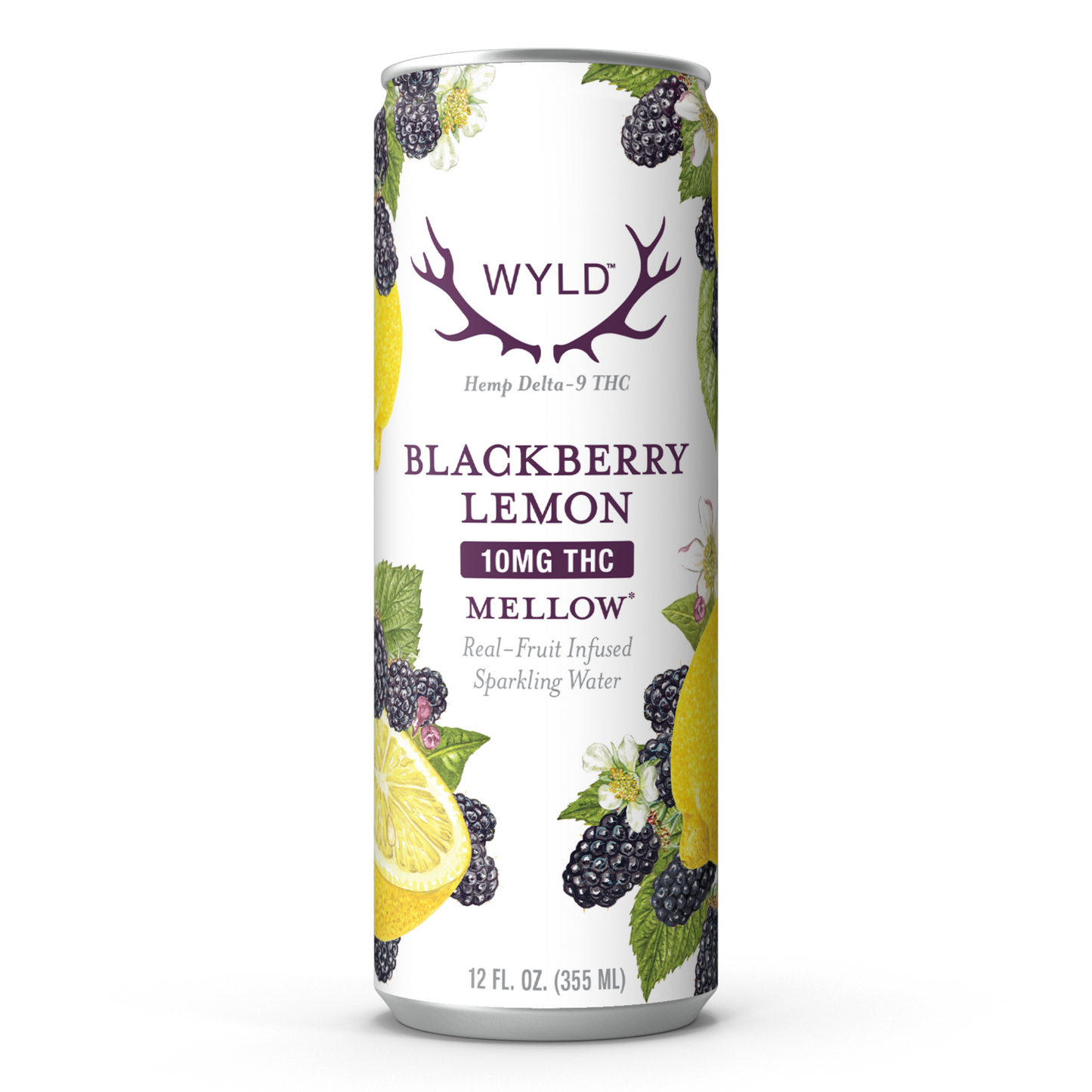 Blackberry Lemon THC Sparkling Water | Mellow