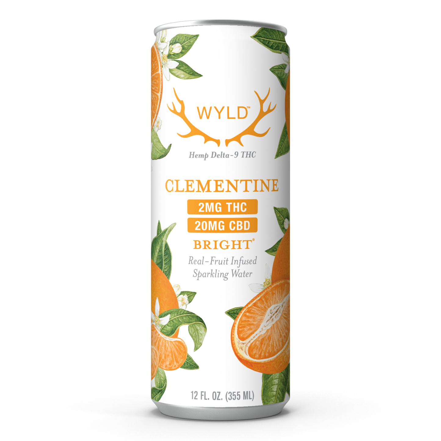 Low-Dose Clementine CBD:THC Sparkling Water | Bright
