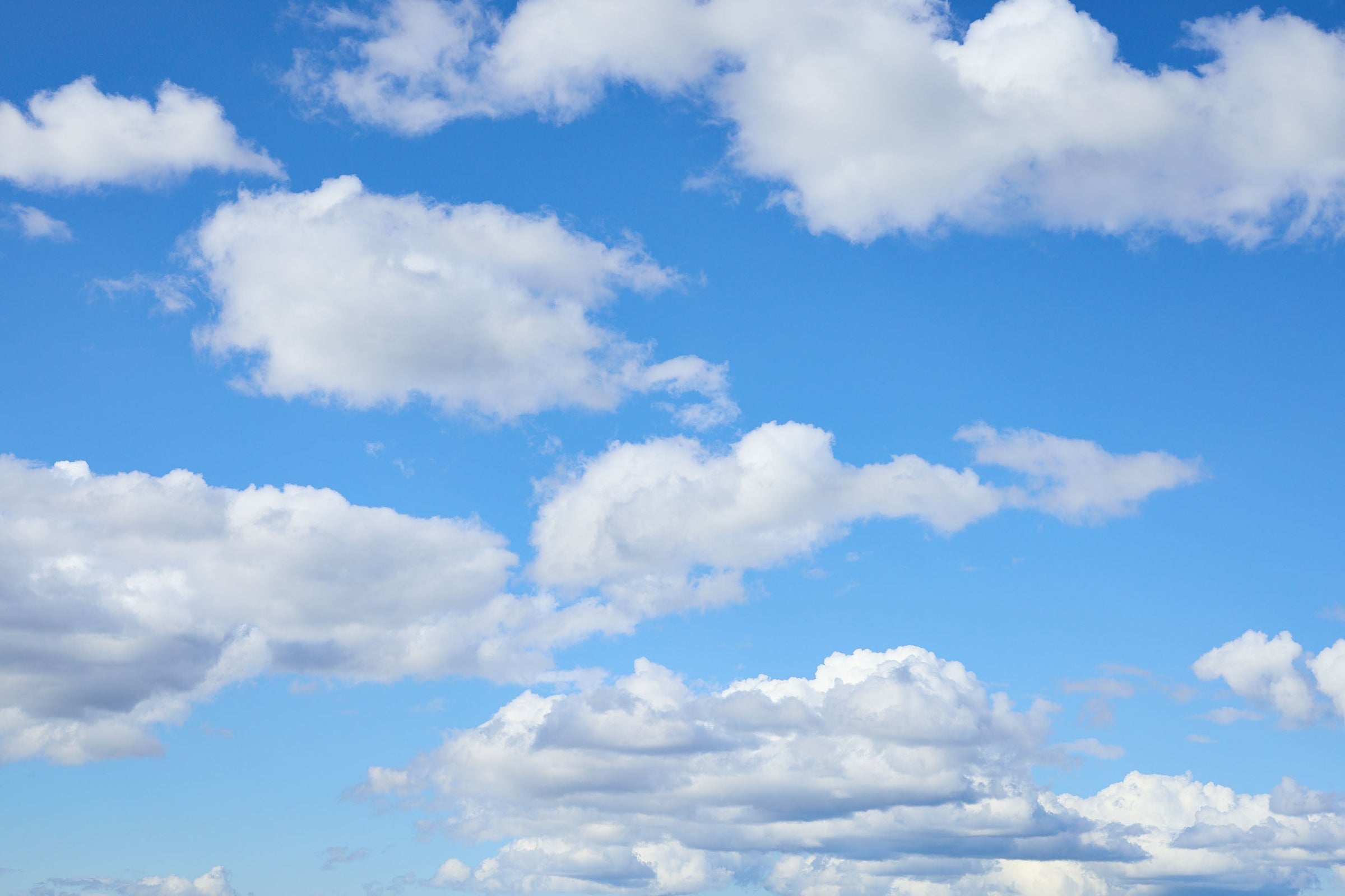 Puffy clouds