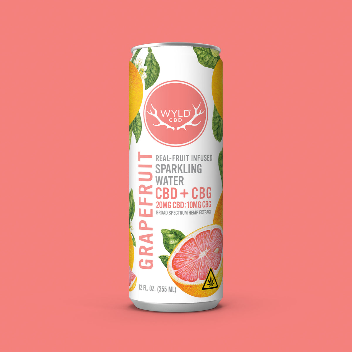 Grapefruit CBD:CBG Sparkling Water | CBD-Only