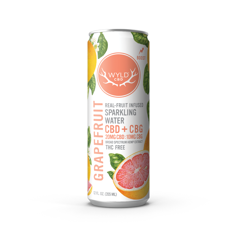Grapefruit CBD:CBG Sparkling Water | CBD-Only