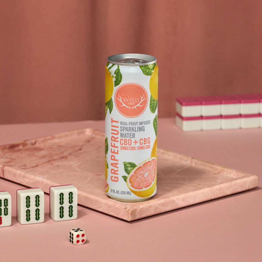Grapefruit CBD:CBG Sparkling Water | CBD-Only