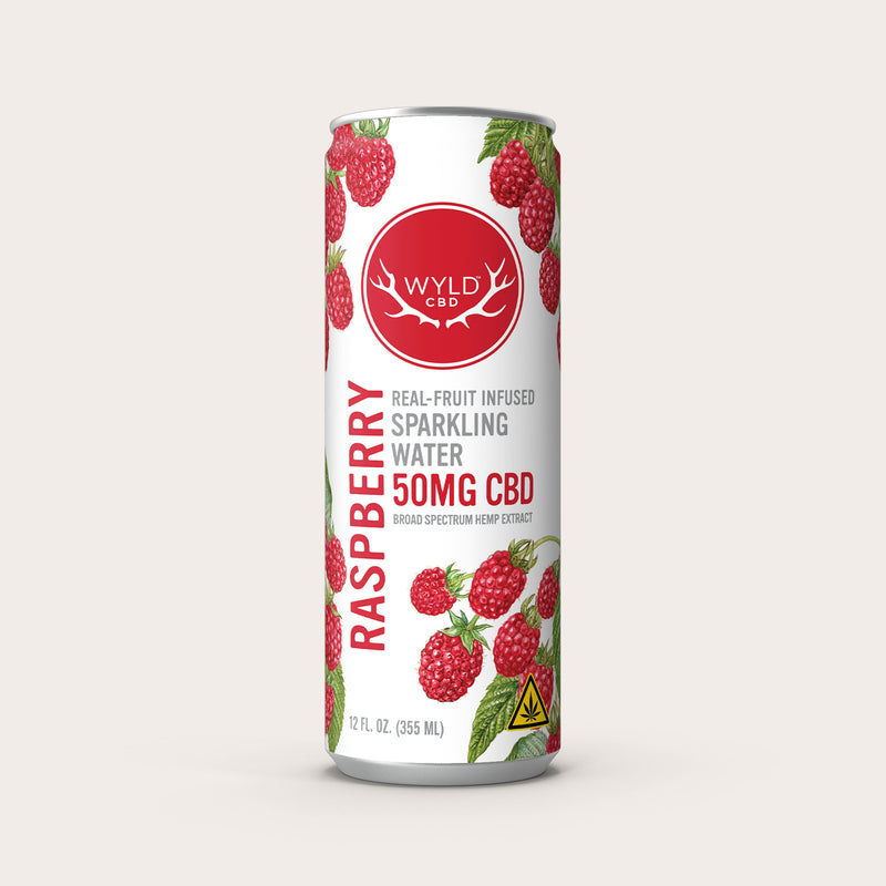 Raspberry CBD Sparkling Water | CBD-Only