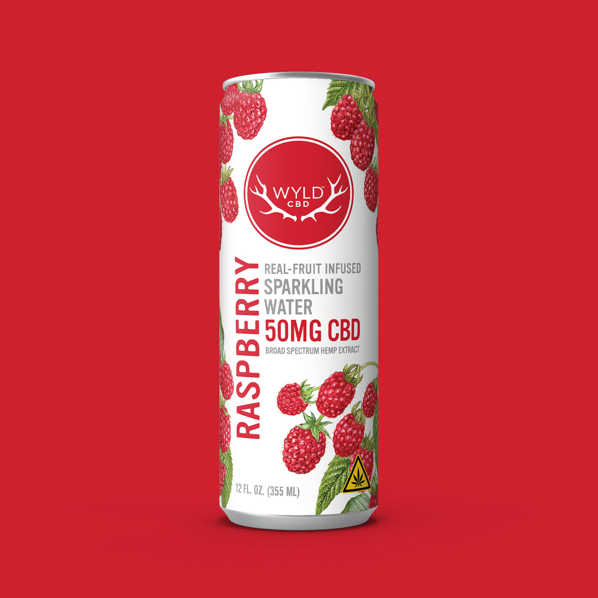 Raspberry CBD Sparkling Water | CBD-Only