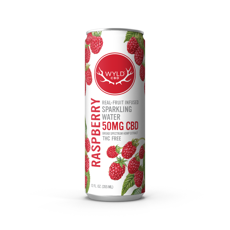 Raspberry CBD Sparkling Water | CBD-Only