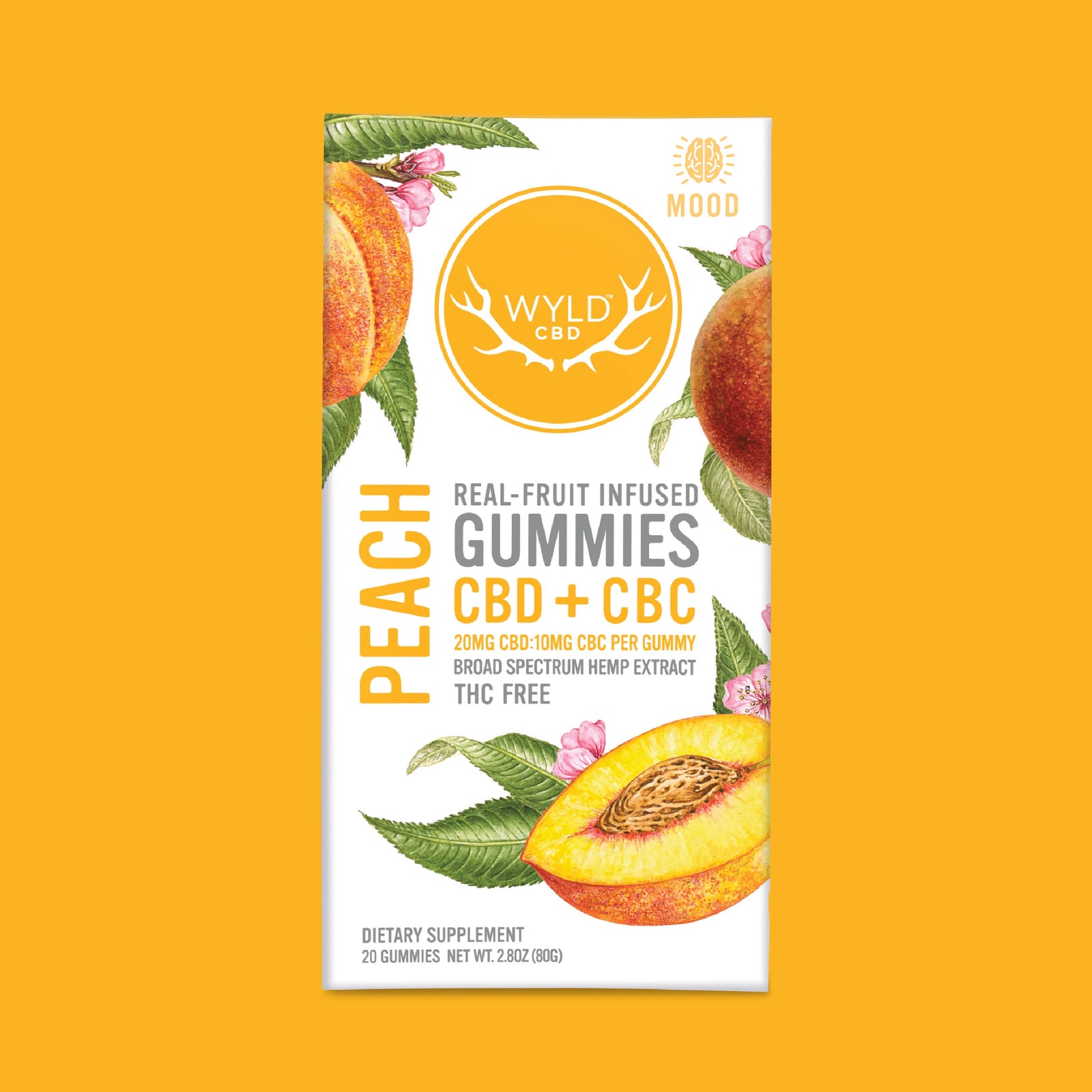 Peach CBD:CBC Gummies | CBD-Only