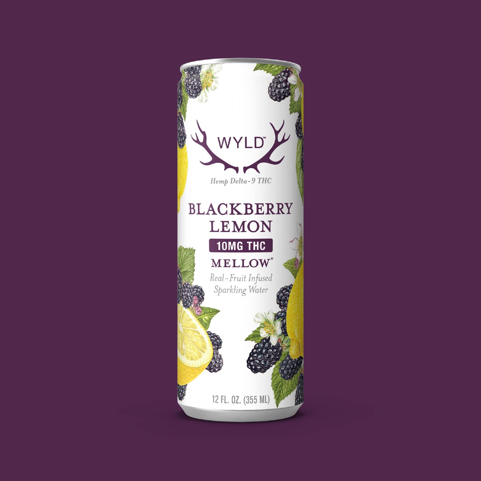 Blackberry Lemon THC Sparkling Water | Mellow