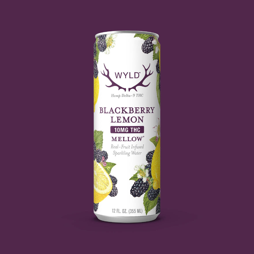 Blackberry Lemon THC Sparkling Water | Mellow