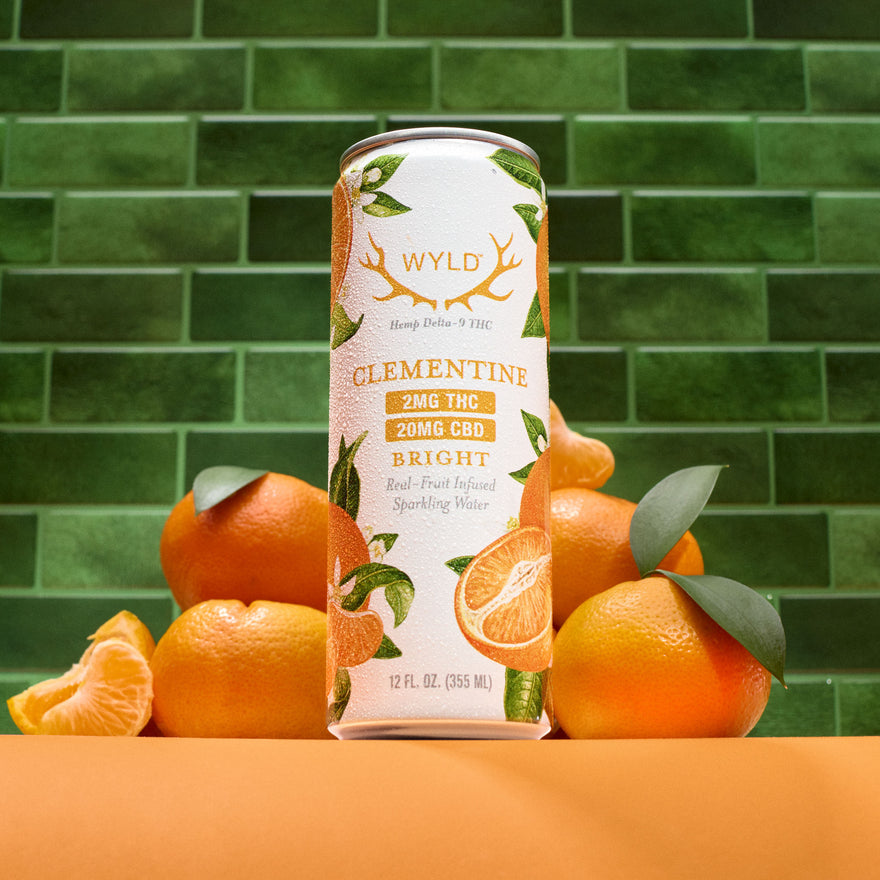 Low-Dose Clementine CBD:THC Sparkling Water | Bright