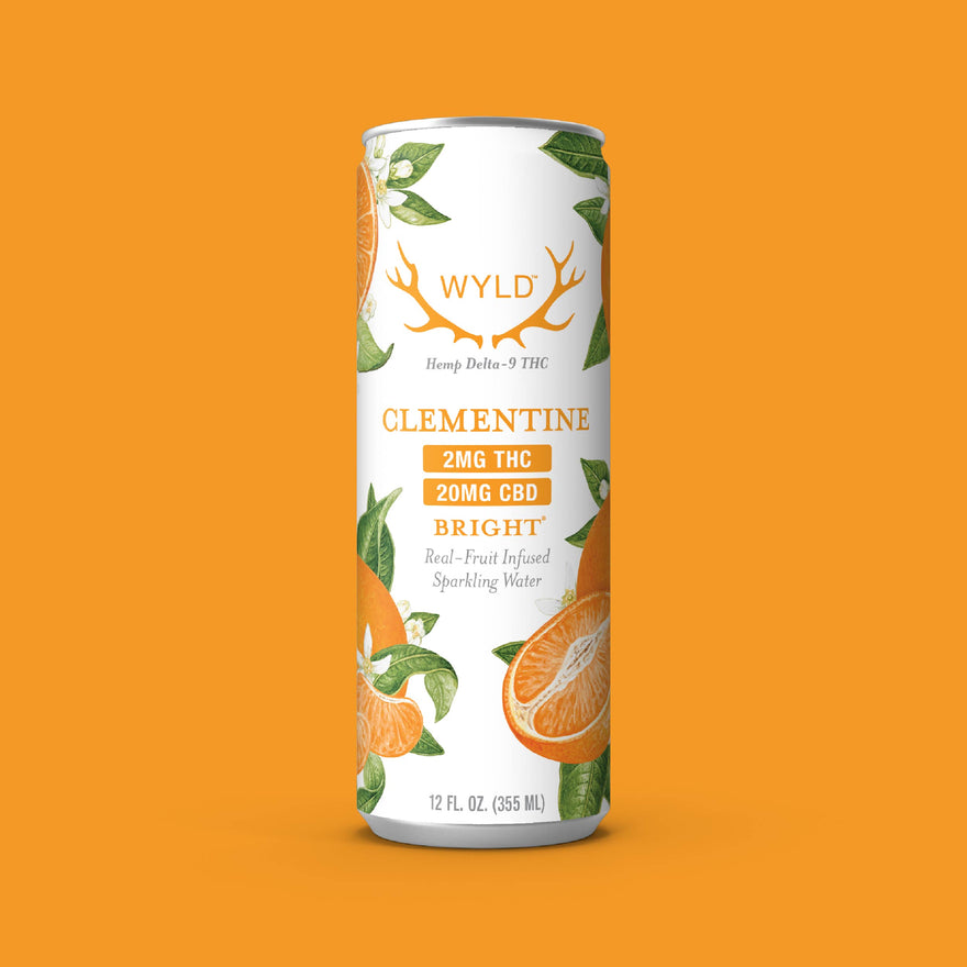 Low-Dose Clementine CBD:THC Sparkling Water | Bright