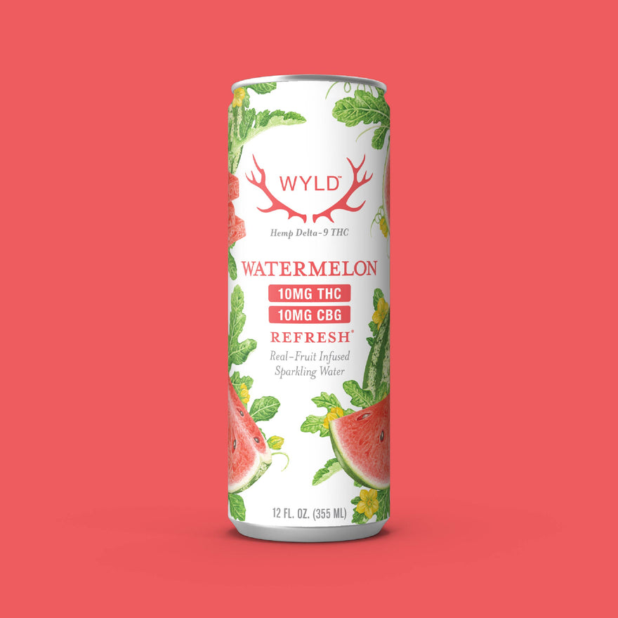 Watermelon THC:CBG Sparkling Water | Refresh
