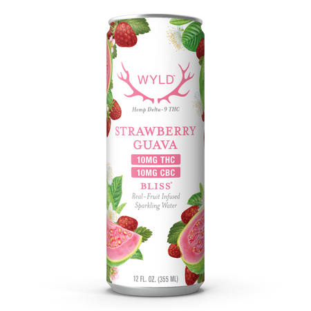 Wyld Strawberry Guava Sparkling Water | 10mg THC & 10mg CBC