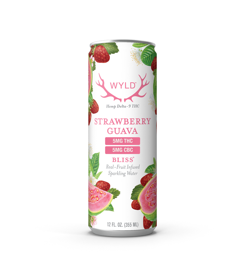 5mg | Strawberry Guava THC:CBC Sparkling Water | Bliss