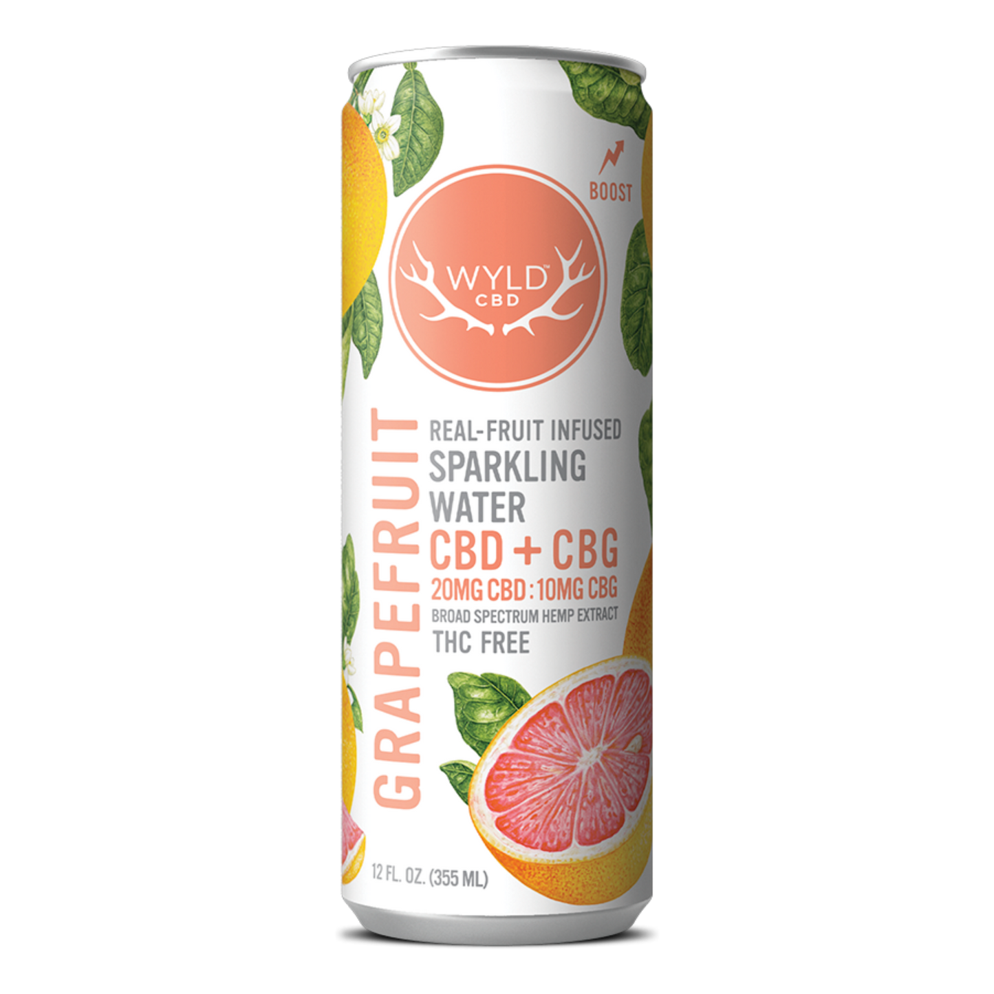 Grapefruit CBD:CBG Sparkling Water | THC-Free