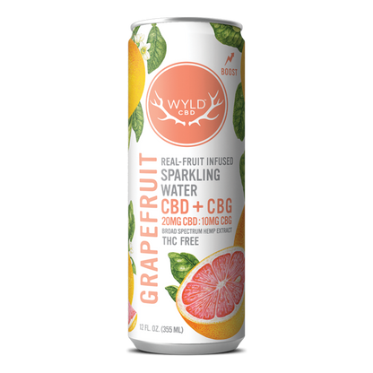 Grapefruit CBD:CBG Sparkling Water | THC-Free