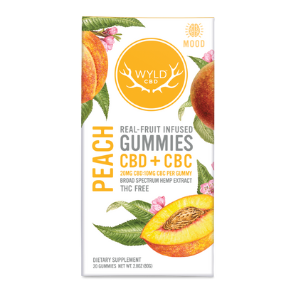 Peach CBD:CBC Gummies | THC-Free