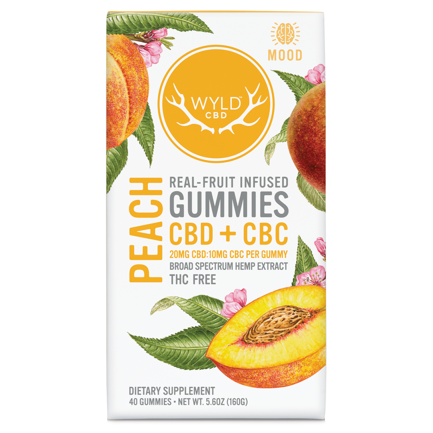 Peach CBD:CBC Gummies | THC-Free