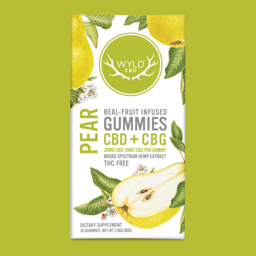 Pear CBD:CBG Gummies | CBD-Only
