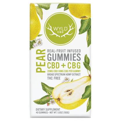 Pear CBD:CBG Gummies | THC-Free