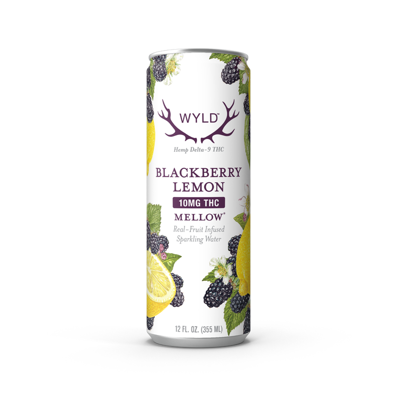 Blackberry Lemon THC Sparkling Water | Mellow