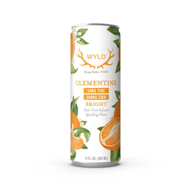 Low-Dose Clementine CBD:THC Sparkling Water | Bright