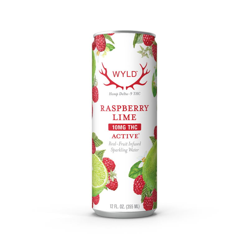 Raspberry Lime THC Sparkling Water | Active