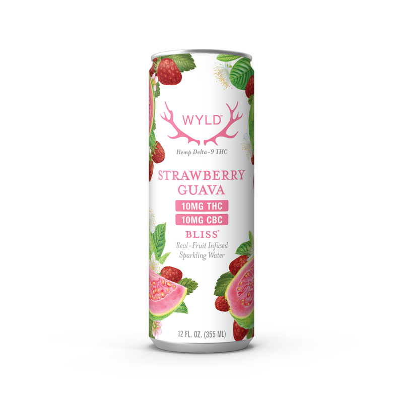 Strawberry Guava THC:CBC Sparkling Water | Bliss