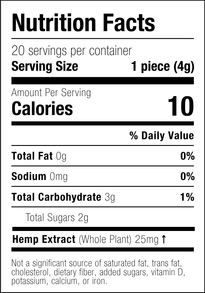 Gummies Variety Pack nutrition facts