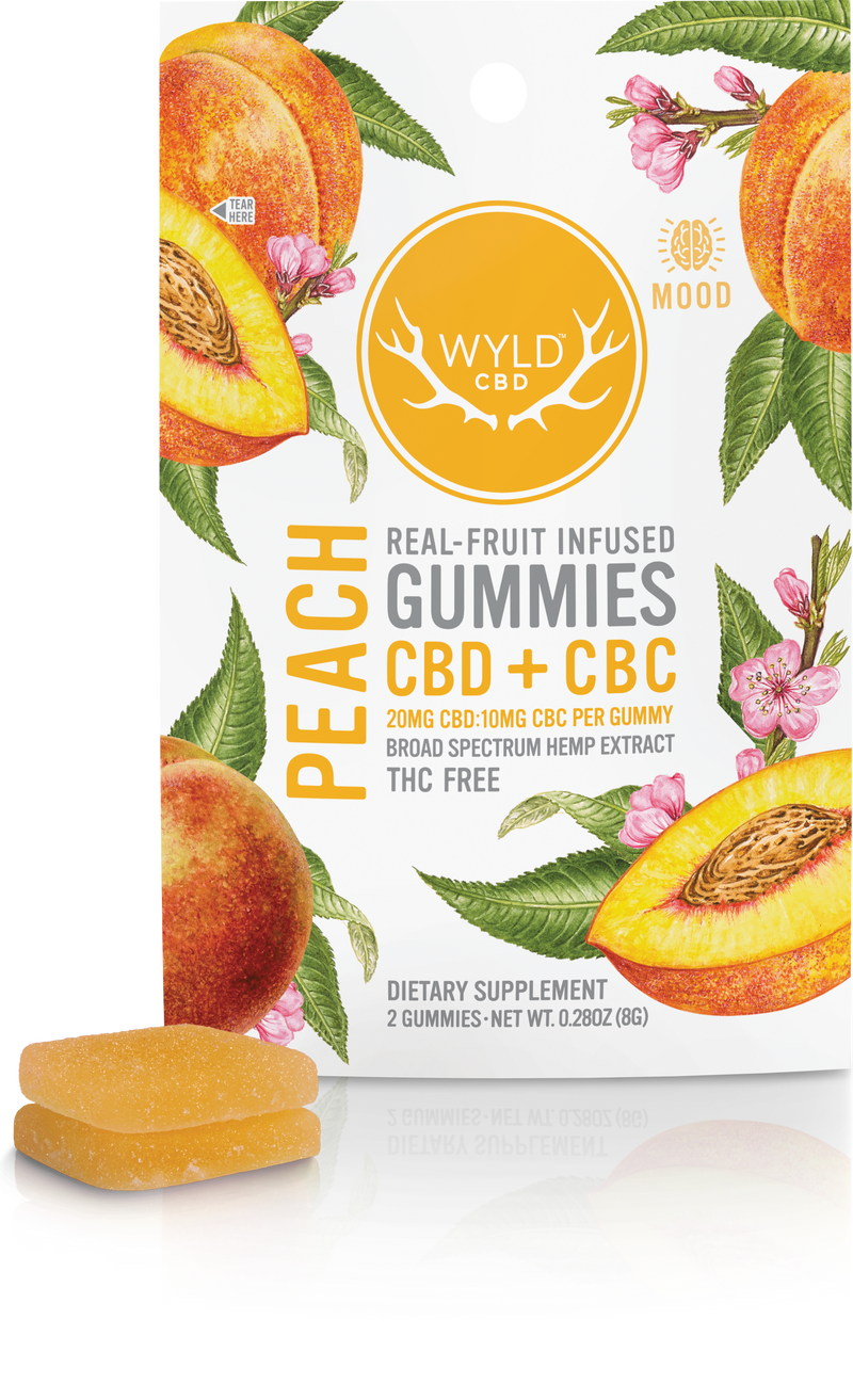 Peach CBD:CBC Gummies | 2-Pack