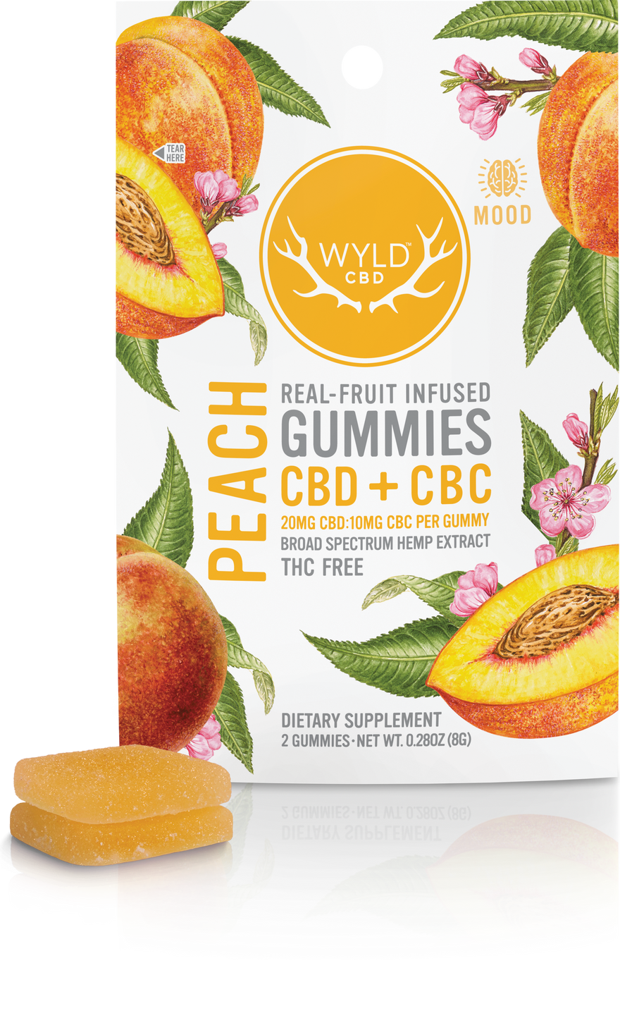 Peach CBD:CBC Gummies | 2-Pack