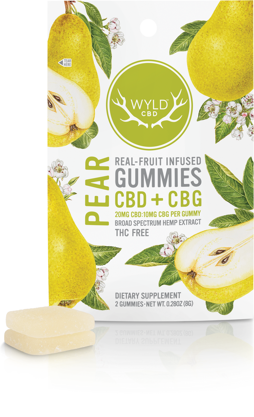 Pear CBD:CBG Gummies | 2-Pack